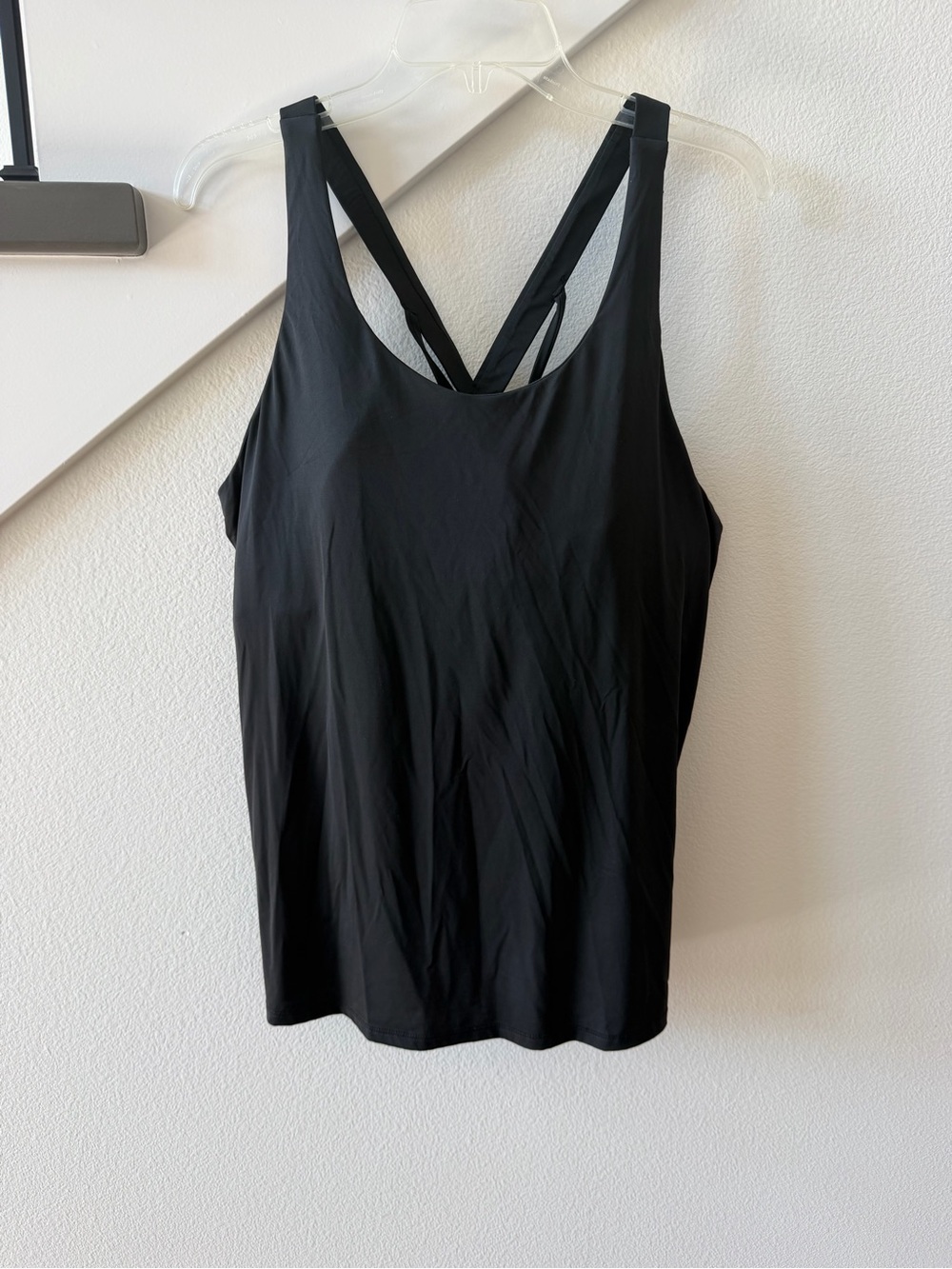 white birch Black racerback tank